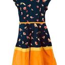 Eshakti Fit and Flare Dress Bird Print Cap Sleeve Knee Length Size XS/Small Photo 0