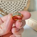 Vintage “Perseverance” Gold Baguette Diamond Ring 6 Classic Feminine Stacking Photo 9