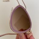 Moncler NEW  Triangular Rose Rimmed Sunglasses Photo 6