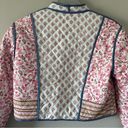 Quilted Floral Paisley Open Reversible Jacket Size M Photo 3