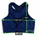 SoulCycle  Top Sports Bra Navy Blue XS Excellent Condition Great Excerise Top Photo 4