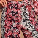 Lulus Happier Now Black Multi Floral Print Wide-Leg Pants Photo 3