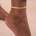 Anthropologie 18K Gold Herringbone Diamond Anklet Or Bracelet Photo 0
