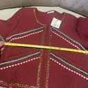 Love Shack Fancy  NAYA EMBROIDERED JACKET IN CAYENNE COLOR NWT Photo 8