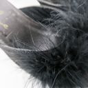 Ellie Vintage Y2K  Black Feather Kitten Heels Photo 6