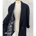 Buttons Vintage Wool Peacoat Double Breasted  Down Printed Lining Black Womens XL Photo 1