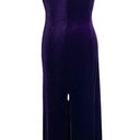 Onyx Vintage 90s  Night Dress Evening Gown Purple Velvet Sweetheart Neckline Maxi Photo 3