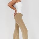 Say Anything NWT boutique  gold high waisted flare knit pants Photo 3