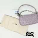 NWT By Far Rachel Mini Lilac Circular Crocodile Croc Embossed Leather Small Bag Photo 4