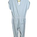 n:philanthropy NWT N:P by  Lawes Cotton Baby Blue Waist Tie Jumpsuit Large Photo 1