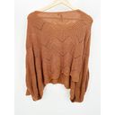 The Moon  & Madison Brown Oversized Knit Pullover Sweater Women's Size Large L Photo 1