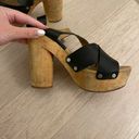 Dolce Vita Black Block Heel Wedges Photo 5