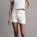 Rag and Bone  Rosa Mid-Rise Boyfriend 5" Short - Bright White Size 25 Photo 0