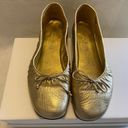 Taryn Rose  lovely Golden leather flats size 38 or 7.5 feminine with bow Photo 1