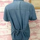 Cabin creek VINTAGE Women’s Denim Fireworks July 4th Top in a size Medium Photo 1