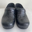 Dansko Tooled Leather Clog Shoes Euro 36 US 6 Black Photo 2