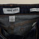 Nine West  Jeans High Rise Straight Womens Jeans Size 4 Dark Wash Blue Denim Photo 8