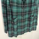 Torrid New  Plaid Long Line Lightweight Ponte Plaid Blazer Green/Black Size 1X Photo 4