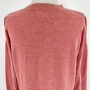 Lou & grey High Low Hem Crewneck Sweater Long Sleeve Pullover Pink Size Medium Photo 9