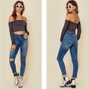 One Teaspoon  High Waist FreeBird II Stretch Fitted Leg Denim Jeans women’s 25 Photo 9