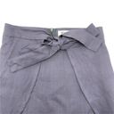 Listicle  Blue Faux Wrap Skirt With Tie Linen Women's Size Medium *RUNS SMALL NWT Photo 2