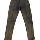 ZARA  Woman Brown Distressed Elastic Waist Leggings Size‎ Large Photo 1