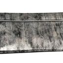 Sondra Roberts  CLUTCH HANDBAG Silver Black Clutch Crossbody Faux Suede Purse Photo 6