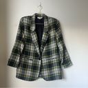 Vintage 90s Fina Fina Green Plaid Flannel Blazer Jacket L Multiple Size L Photo 0