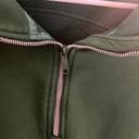 Green Quarter Zip Pullover Size L Photo 1