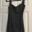 ZARA Black and White Polka Dot Romper Photo 0