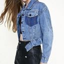 Vintage Blue J.ING  Light Weight Crop Denim Jacket Photo 9