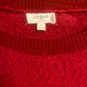 Umgee ~Red Oversized Pullover Sweater Medium Photo 1