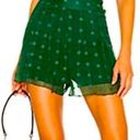 House of Harlow 1960 by Revolve Emerald Green lightweight shorts with polka dots Size XS Photo 0