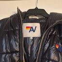 Aviator Nation  Bolt Luxe Trekker Jacket in Glossy Black Photo 3