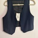 ZARA Navy Blue Vest Photo 0