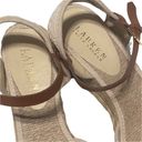 Ralph Lauren  Crochet Espadrille Wedge Sandals Photo 7