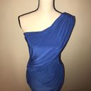 Soprano Blue One Shoulder Dress  Photo 3