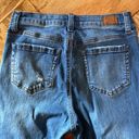 Simple Society Bell bottom high waist distressed denim jeans Photo 5