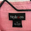 Style & Co 4/$25  pink button up shirt 14 Photo 4
