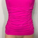 Gottex New. Pink  ruched tankini top. 32D. New Photo 8