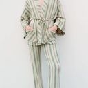 ZARA  The Beth Cotton Striped Pants Photo 13