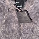 Dennis Basso Dennis by  Faux Mink Fur Jacket Grey Size XS Photo 4