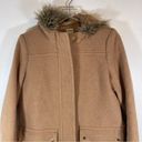 J.Crew  New Chateau Parka Wool Blend Coat Hooded Faux Fur Jacket Size 10 Photo 7