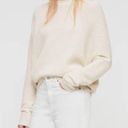 All Saints Deon Wool Cashmere Ribbed Sweater Jumper Crewneck Ivory Beige Photo 2