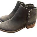 Blondo  Womens Suede Stacked Heel Side Zip Linda Waterproof Booties Gray Size 6.5 Photo 0