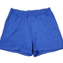 Sweaty Betty  After Class Short Hour Blue Cotton Athletic Shorts UK Large Photo 1