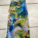 ZARA Strapless Watercolor Dress Photo 0