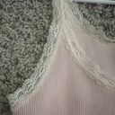 Brandy Melville Pink Lace Tank Photo 3