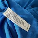 Eileen Fisher  Long Midi Dress 100% Silk Blue Tie Back Waist Split Women's Size S Photo 9