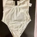 PacSun  Eco White Terry Strapless One Piece Swimsuit Size Medium Photo 3